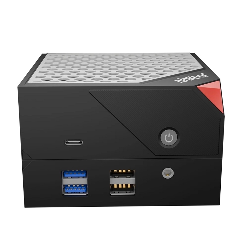 Mini-pc in een kantooromgeving Mini-pc in een kantooromgeving