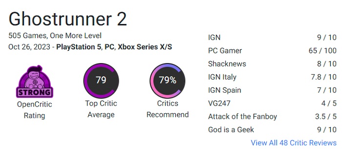 Bijna perfect vervolg: critici zijn lovend over cyberpunk-actiegame Ghostrunner 2 en prijzen het spel om de hoge moeilijkheidsgraad en verslavende gameplay-3 Bijna perfect vervolg: critici zijn lovend over cyberpunk-actiegame Ghostrunner 2 en prijzen het spel om de hoge moeilijkheidsgraad en verslavende gameplay-3