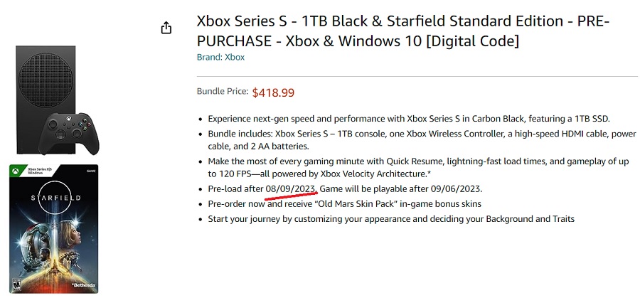 Starfield preload kan al op 9 augustus beginnen: Amazon onthult Bethesda's plannen-2 Starfield preload kan al op 9 augustus beginnen: Amazon onthult Bethesda's plannen-2