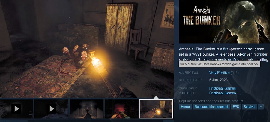 Steam-gebruikers zijn dol op Amnesia: The Bunker en raden alle horrorfans deze game aan-2 Steam-gebruikers zijn dol op Amnesia: The Bunker en raden alle horrorfans deze game aan-2