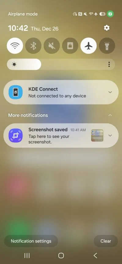 Inklapbare meldingen in One UI 7.0 Inklapbare meldingen in One UI 7.0