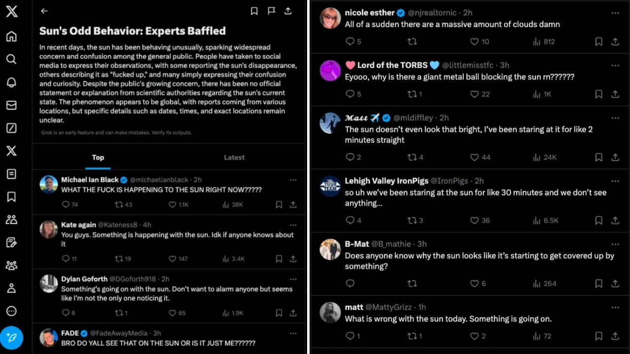 Elon Musk's Grok chatbot verspreidt nepnieuws over zonsverduistering op basis van grappen in X-2 Elon Musk's Grok chatbot verspreidt nepnieuws over zonsverduistering op basis van grappen in X-2