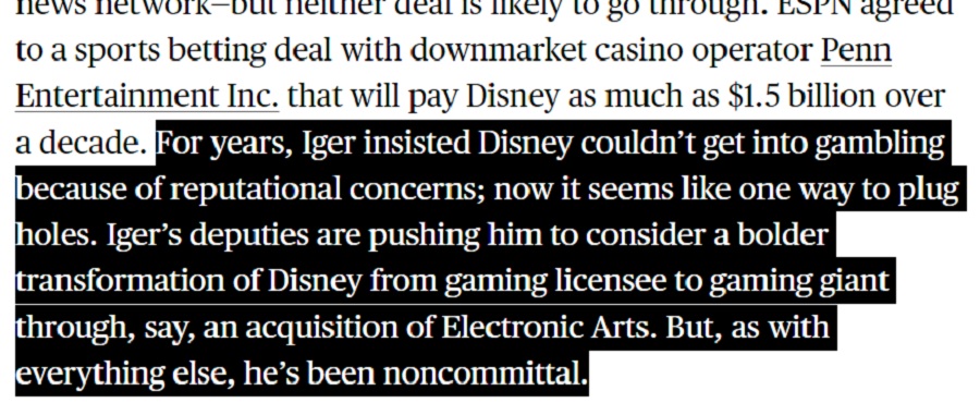 Bloomberg: Disney-managers overwegen serieus om videogame-gigant Electronic Arts te kopen-2 Bloomberg: Disney-managers overwegen serieus om videogame-gigant Electronic Arts te kopen-2