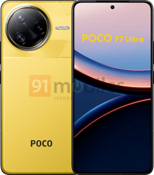 Poco F7 Ultra in kleur Poco F7 Ultra in kleur