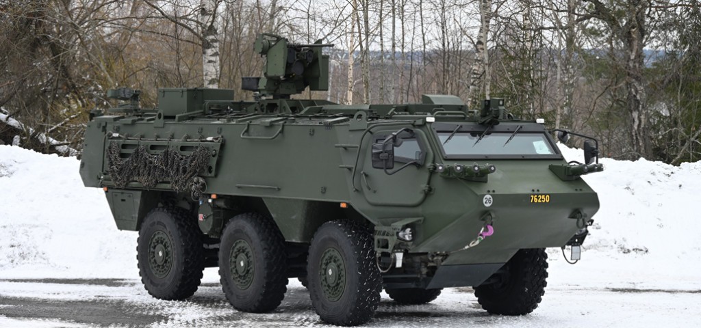 Patria 6×6. Illustratie: Patria Patria 6x6 pantserwagen