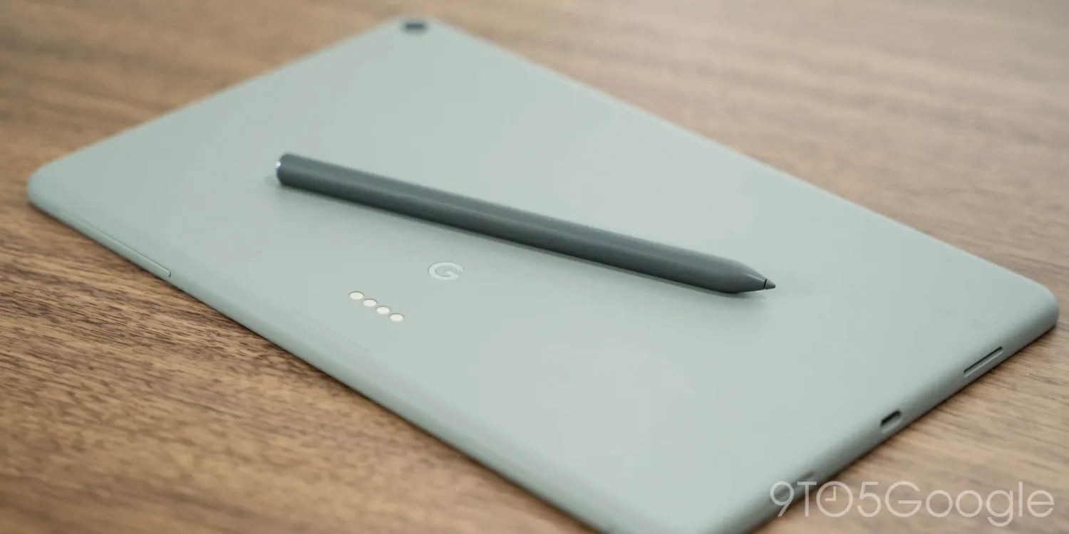 Google Pixel Tablet stylus met een gestileerd ontwerp