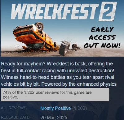 Wrakfeest 2 Schermafbeelding van Wreckfest 2