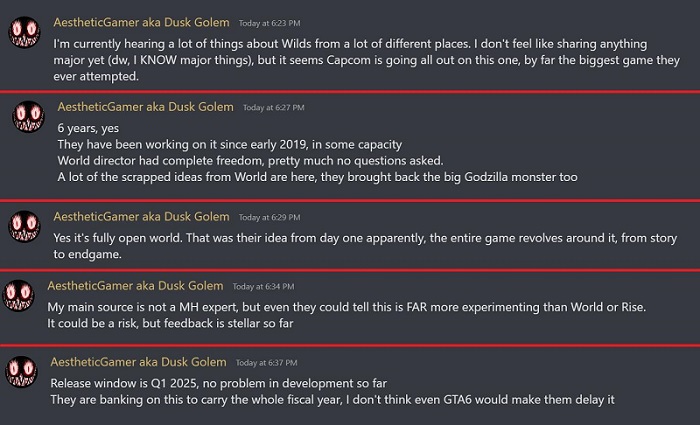 "Monster Hunter Wilds wordt Capcoms meest ambitieuze spel tot nu toe" - een gerenommeerde insider heeft wat interessante informatie en releasedata voor het actiespel onthuld-2 "Monster Hunter Wilds wordt Capcoms meest ambitieuze spel tot nu toe" - een gerenommeerde insider heeft wat interessante informatie en releasedata voor het actiespel onthuld-2
