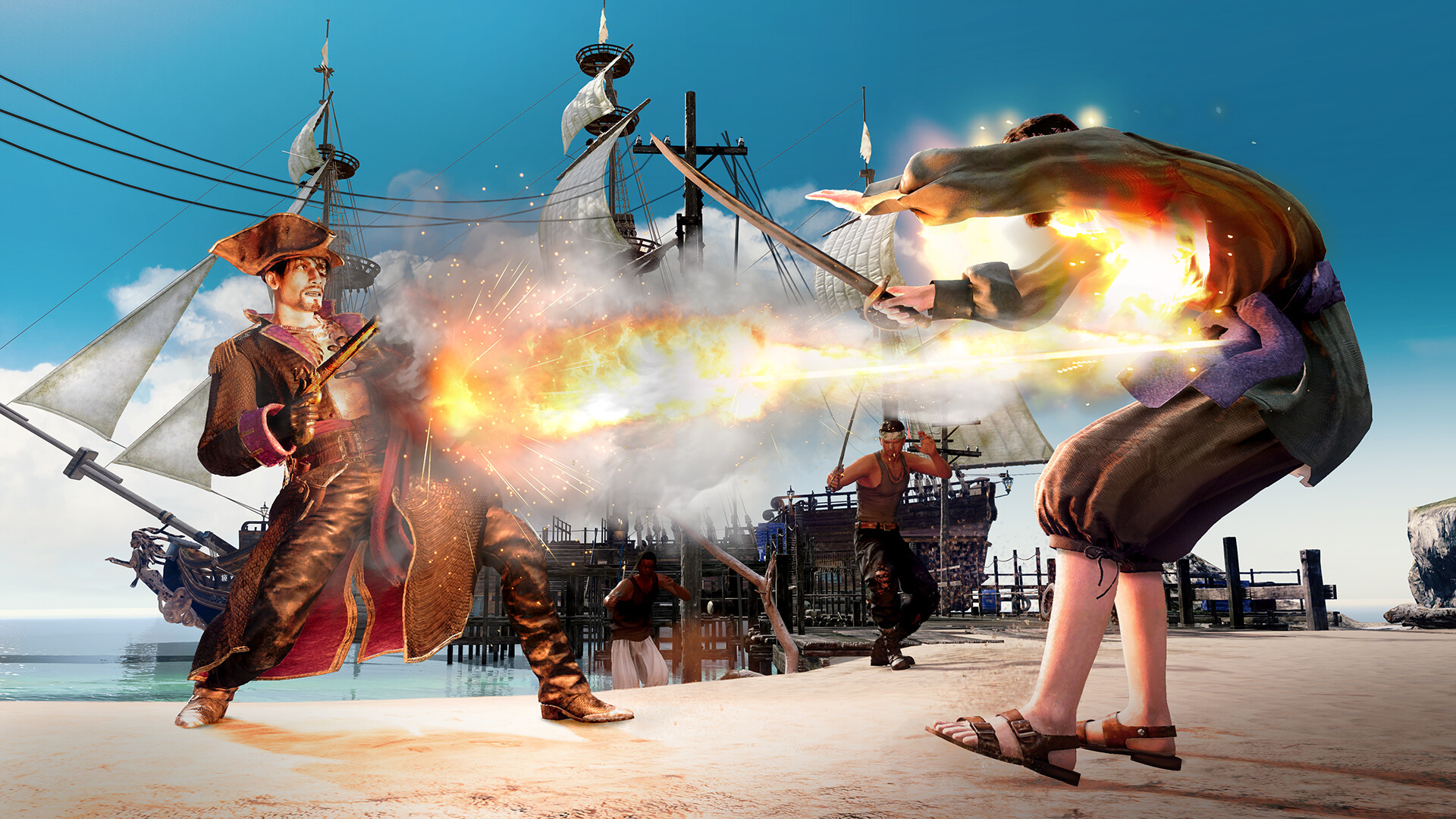 De berg Majima in het spel Like a Dragon: Piraten Yakuza in Hawaï De berg Majima in het spel Like a Dragon: Piraten Yakuza in Hawaï