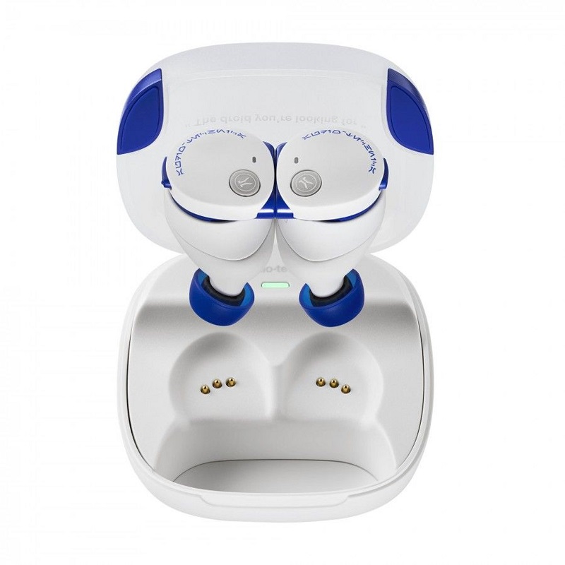 'R2-D2'-hoofdtelefoon in blauwe en witte kleuren 'R2-D2'-hoofdtelefoon in blauwe en witte kleuren