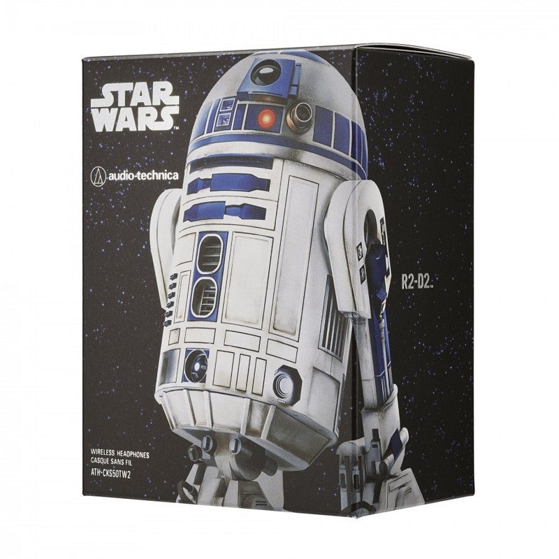 'R2-D2'-hoofdtelefoon in blauwe en witte kleuren 'R2-D2'-hoofdtelefoon in blauwe en witte kleuren