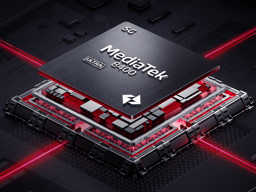 De Redmi Turbo 4 wordt uitgerust met een MediaTek Dimensity 8400 Ultra. Illustratie: Redmi Redmi Turbo 4 met MediaTek Dimensity 8400 Ultra