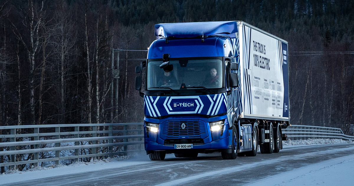 Renault E-Tech Diamond Echo vrachtwagen in Finland Renault E-Tech Diamond Echo vrachtwagen in Finland