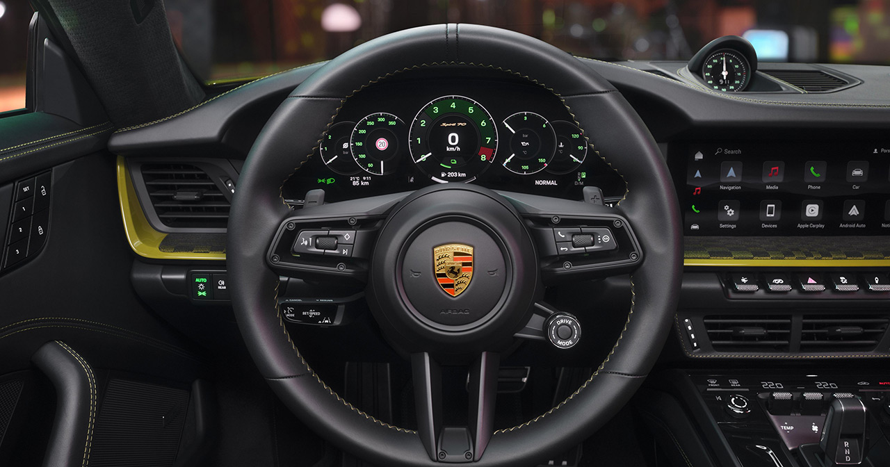 Dashboard van Porsche 911 Spirit 70. Dashboard van Porsche 911 Spirit 70.