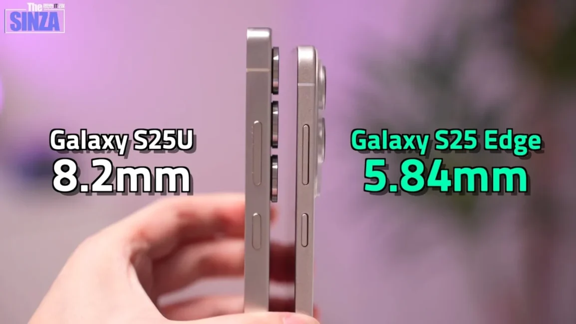 Studie van de lay-out van de Samsung Galaxy S25 Edge Studie van de lay-out van de Samsung Galaxy S25 Edge