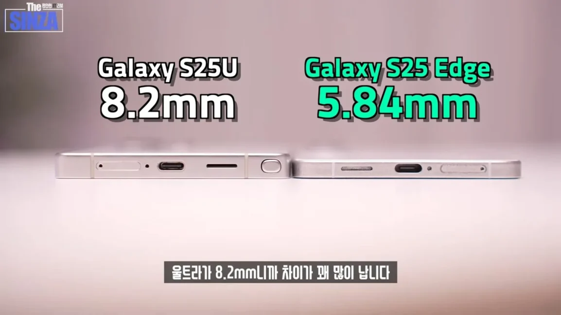 Samsung Galaxy S25 Edge op de achtergrond Samsung Galaxy S25 Edge op de achtergrond