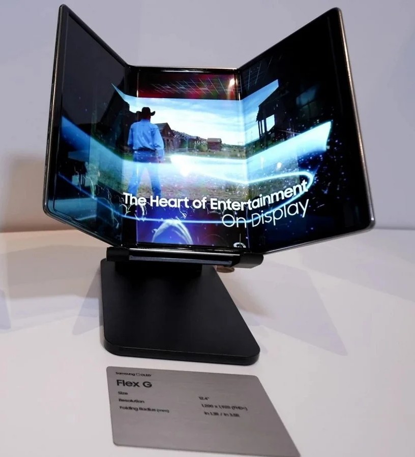 Samsung Flex G concept opvouwbaar apparaat Samsung Flex G concept opvouwbaar apparaat