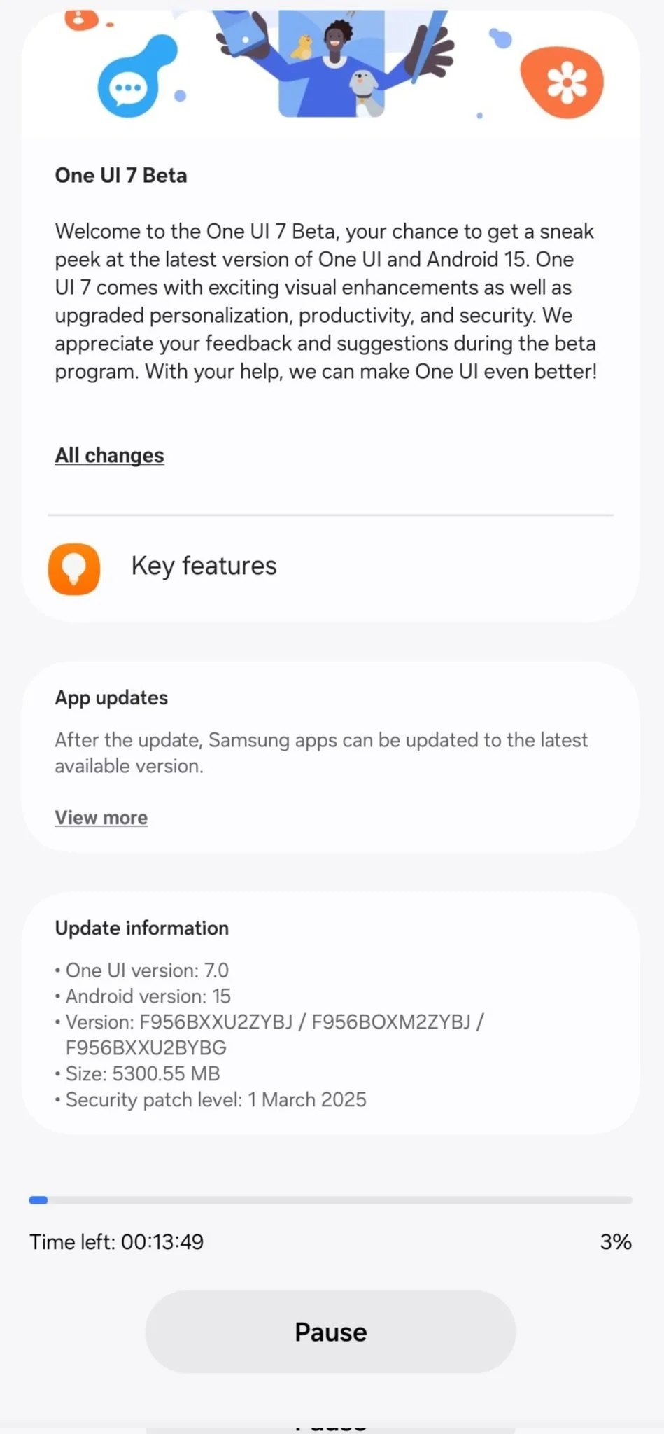 Samsung Galaxy Z Fold 6 One UI 7 Beta Update Afbeelding 2 Samsung Galaxy Z Fold 6 One UI 7 Beta Update Afbeelding 2