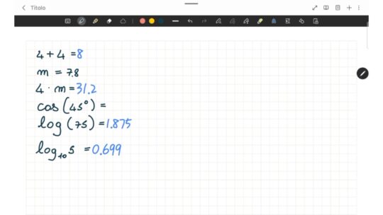 Wiskundeoplosser in Samsung Notes Een voorbeeld van hoe Math Solver werkt in Samsung Notes