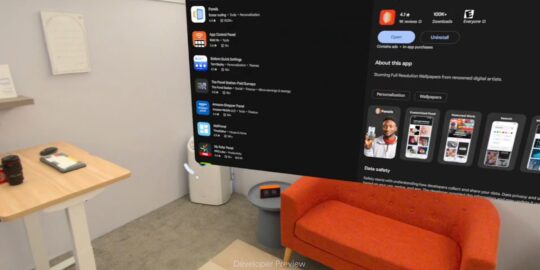 Samsung Project Moohan headset: Grootte van app-venster aanpassen Samsung Project Moohan headset: Grootte van app-venster aanpassen