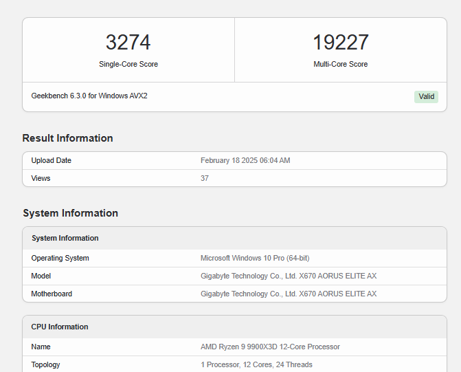 AMD Ryzen 9 9900X3D-prestatietest AMD Ryzen 9 9900X3D-prestatietest