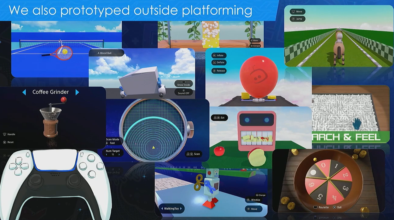 Prototypes in ontwikkeling van het spel