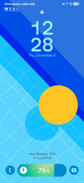 Screenshot van het One UI startscherm Screenshot van het One UI startscherm