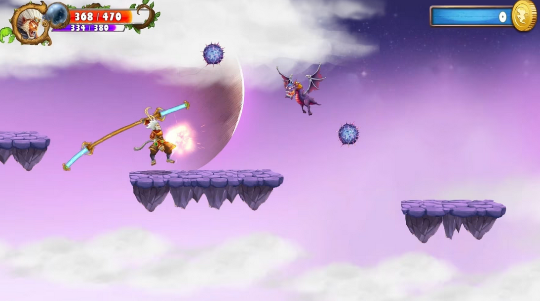 Screenshot van het spel Wukong Sun: Zwarte legende 1 Screenshot van het spel Wukong Sun: Zwarte legende 1