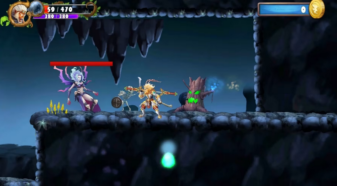Screenshot van het spel Wukong Sun: Zwarte legende 4 Screenshot van het spel Wukong Sun: Zwarte legende 4