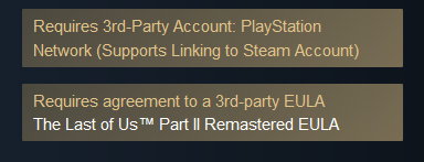 PSN-vereiste. Illustratie: Steam PSN-vereiste. Illustratie: Steam