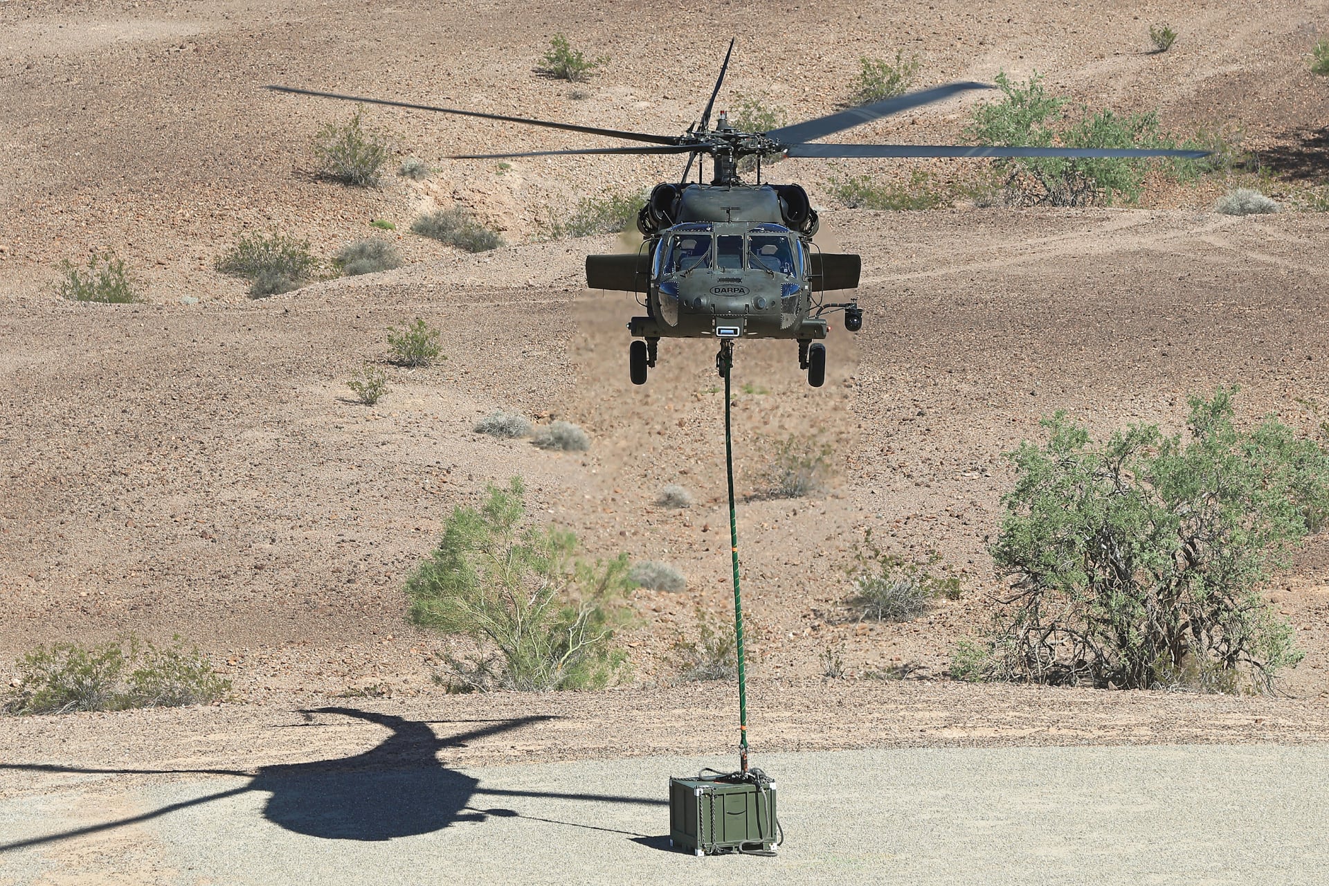 Een onbemande helikopter van het type Sikorsky UH-60M Black Hawk tijdens de oefening Convergence 2022. Illustratie: Lockheed Martin