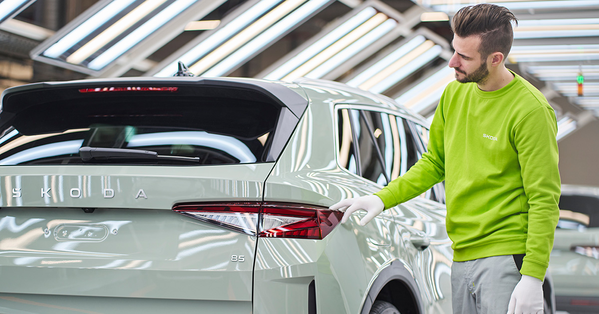 Škoda Elroq in productie Škoda Elroq in productie