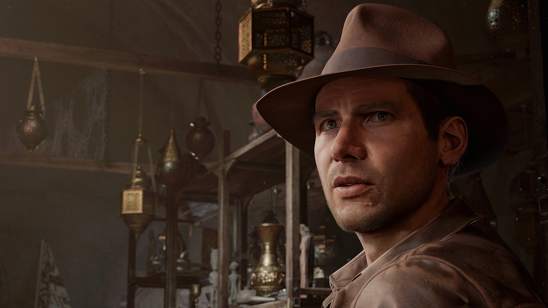 Een scène uit Indiana Jones en de Grote Cirkel Een scène uit Indiana Jones en de Grote Cirkel