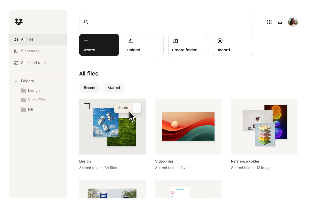 Dropbox heeft zijn webinterface opnieuw ontworpen en een open bètaversie van Dash met ondersteuning voor kunstmatige intelligentie uitgebracht-2 Dropbox heeft zijn webinterface opnieuw ontworpen en een open bètaversie van Dash met ondersteuning voor kunstmatige intelligentie uitgebracht-2