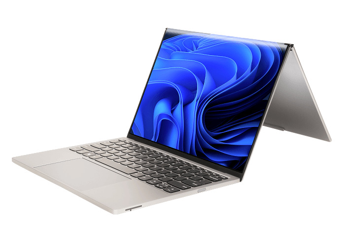 Lenovo ThinkBook Flip laptop in gesloten toestand Lenovo ThinkBook Flip laptop in gesloten toestand