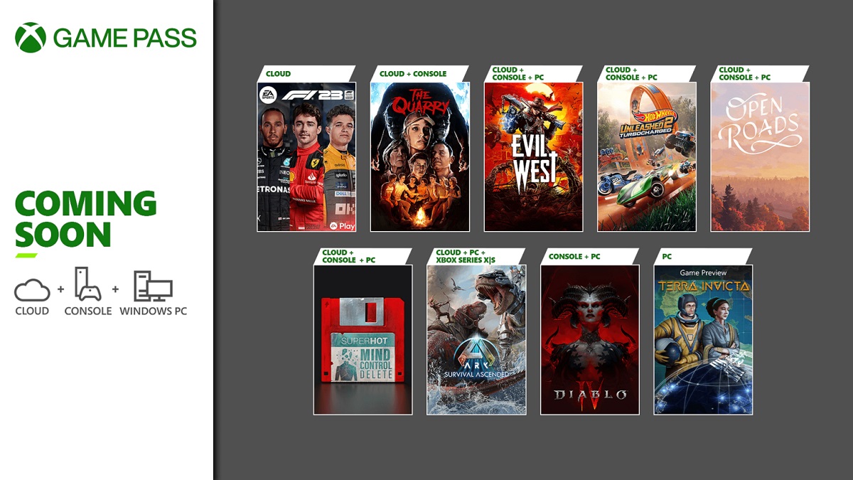 Game Pass-gebruikers kunnen in de tweede helft van maart een aantal geweldige nieuwe releases verwachten, waaronder Diablo IV, Evil West en The Quarry. Game Pass-gebruikers kunnen in de tweede helft van maart een aantal geweldige nieuwe releases verwachten, waaronder Diablo IV, Evil West en The Quarry.