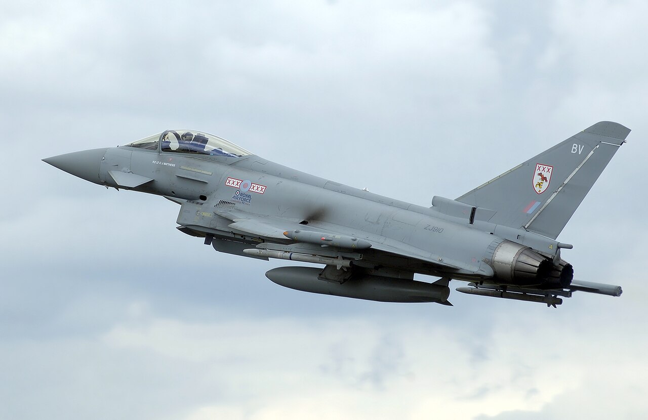 Eurofighter Typhoon Eurofighter Typhoon. Illustratie van Wikipedia
