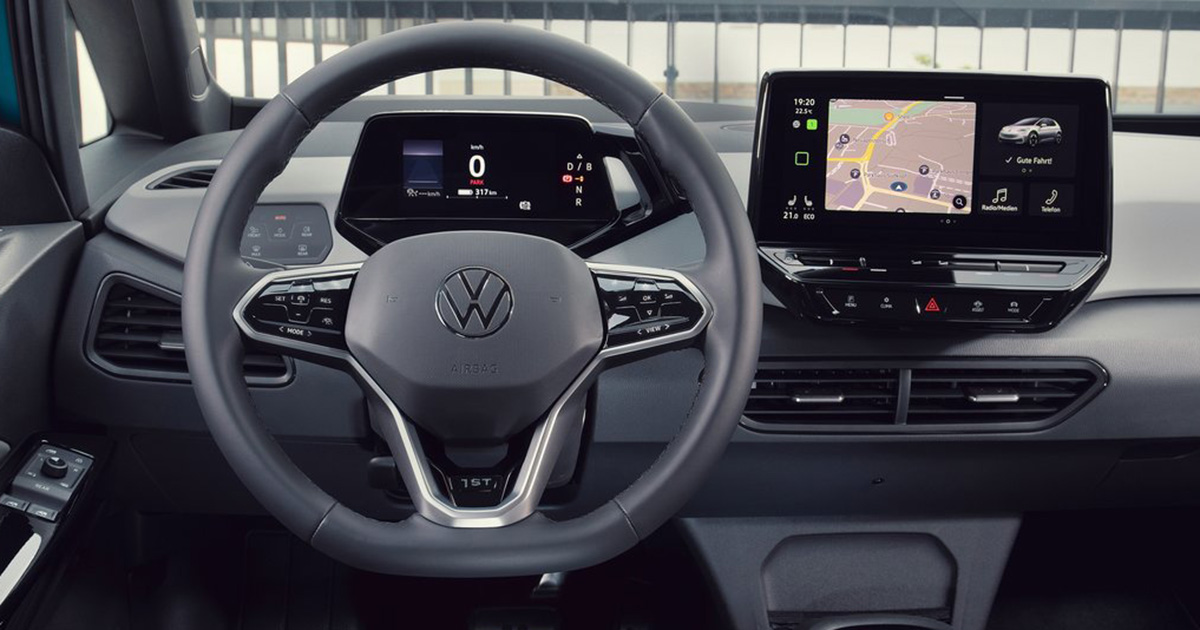VW ID.3 Volkswagen ID.3 met touchscreenbediening