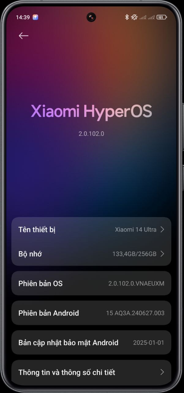 HyperOS 2.1 update. Illustratie: Xiaomi HyperOS 2.1-update voor Xiaomi 14 Ultra