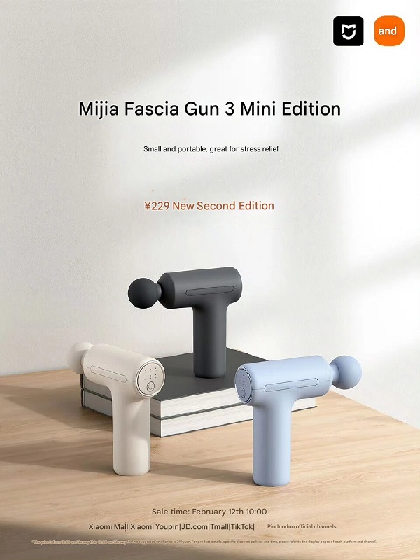 Xiaomi Mijia Fascia Gun 3 Mini Editie - Afbeelding 2 Xiaomi Mijia Fascia Gun 3 Mini Editie - Afbeelding 2