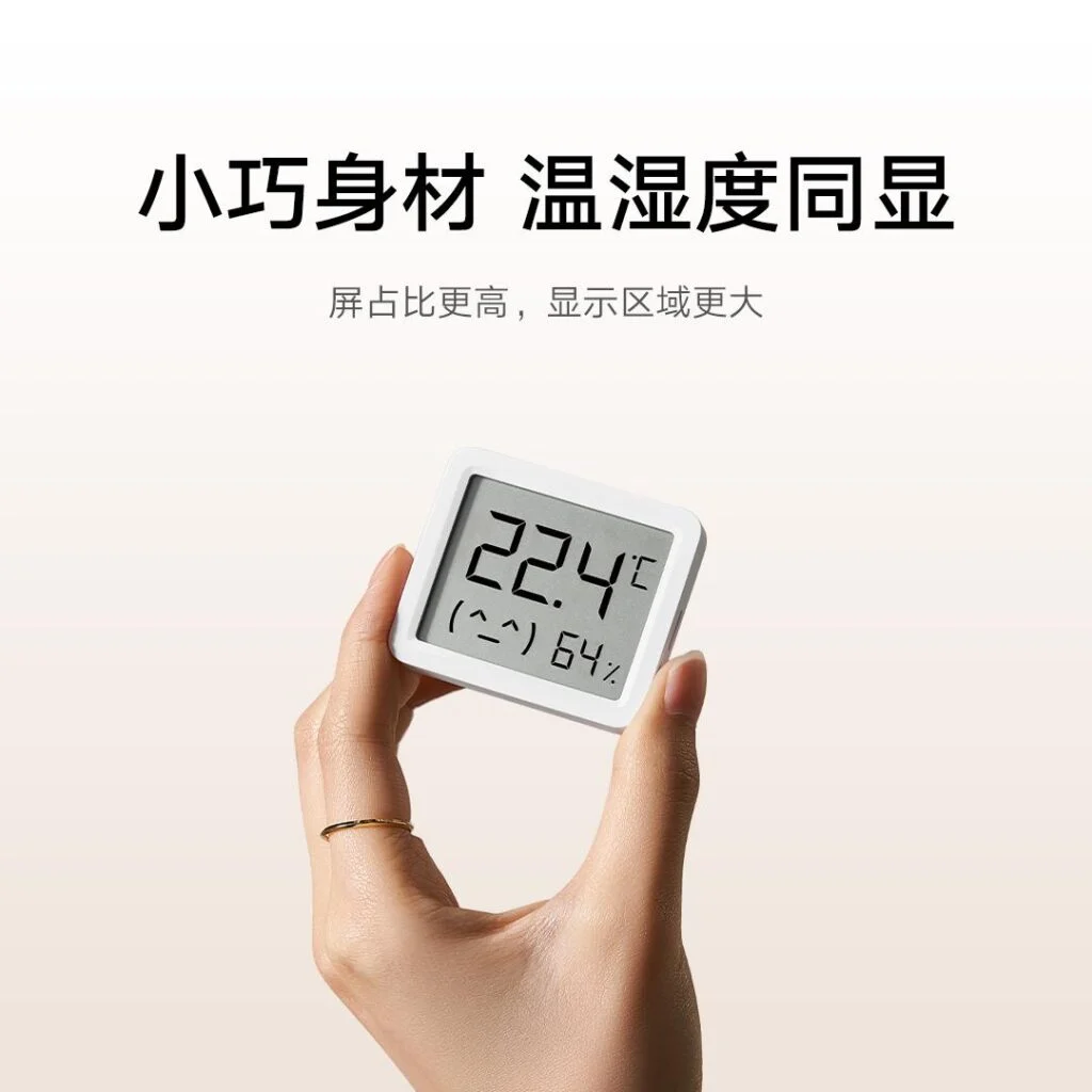 Xiaomi Mijia Slimme Temperatuur- en Vochtigheidssensor 3 Mini Xiaomi Mijia Slimme Temperatuur- en Vochtigheidssensor 3 Mini