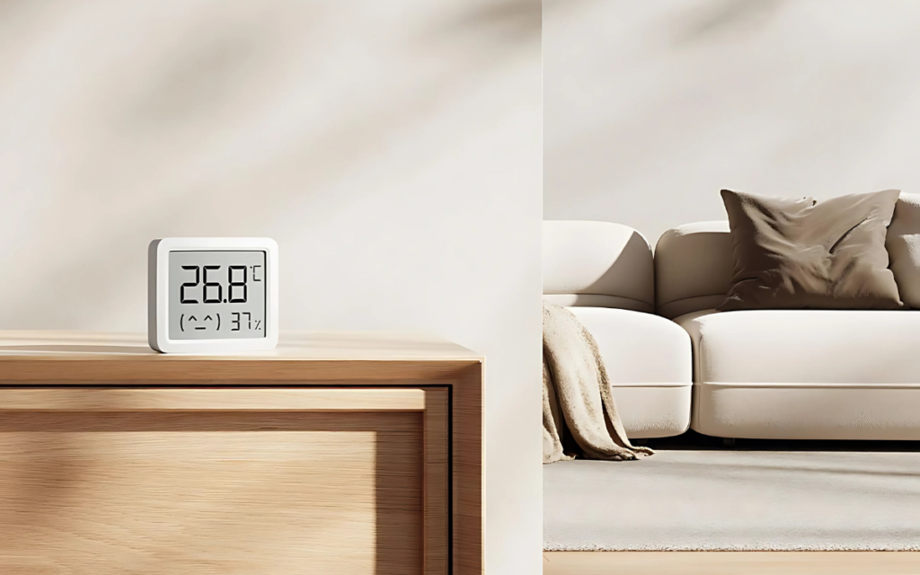 Xiaomi Mijia Slimme Temperatuur- en Vochtigheidssensor 3 Mini Xiaomi Mijia Slimme Temperatuur- en Vochtigheidssensor 3 Mini
