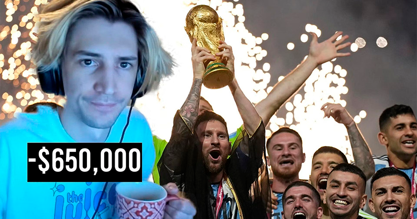 "Dit wordt de makkelijkste overwinning van mijn leven": xQc streamer verliest $650k tijdens WK-finale wedstrijd "Dit wordt de makkelijkste overwinning van mijn leven": xQc streamer verliest $650k tijdens WK-finale wedstrijd